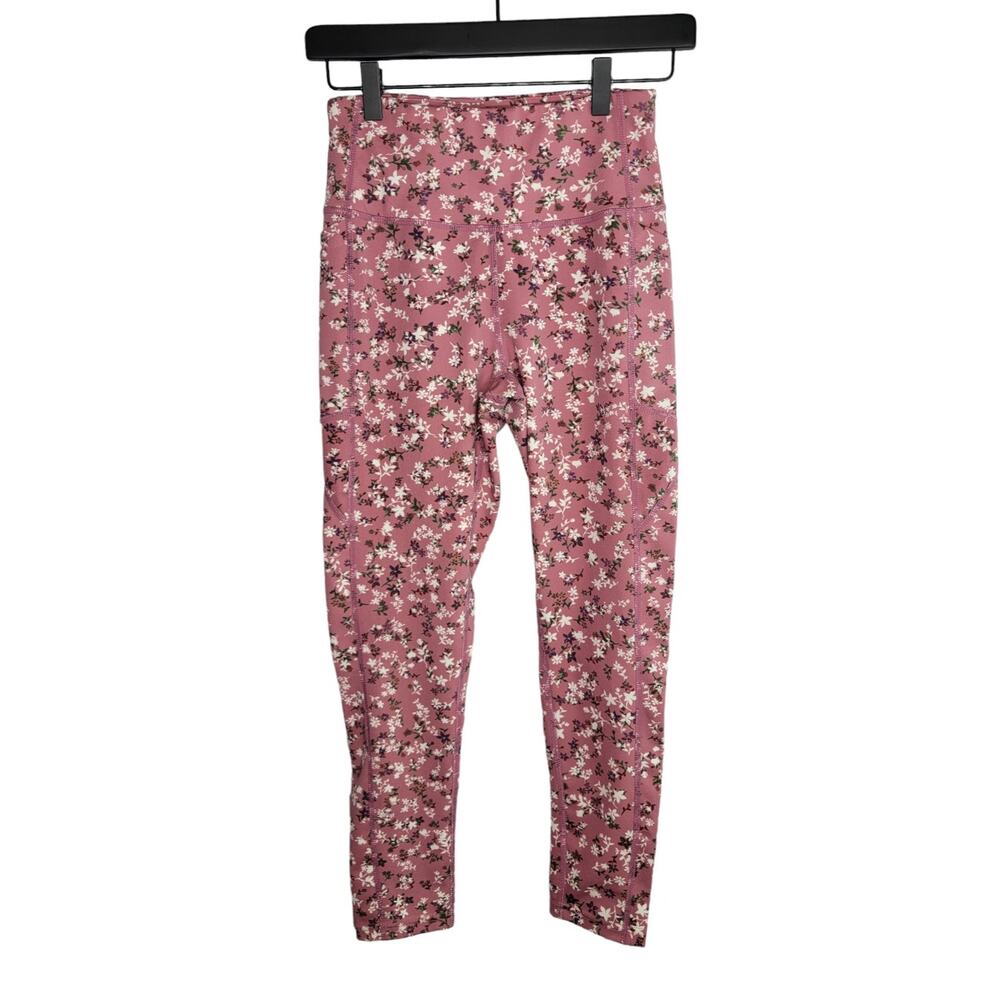BSP Floral Pink Leggings W/Pockets